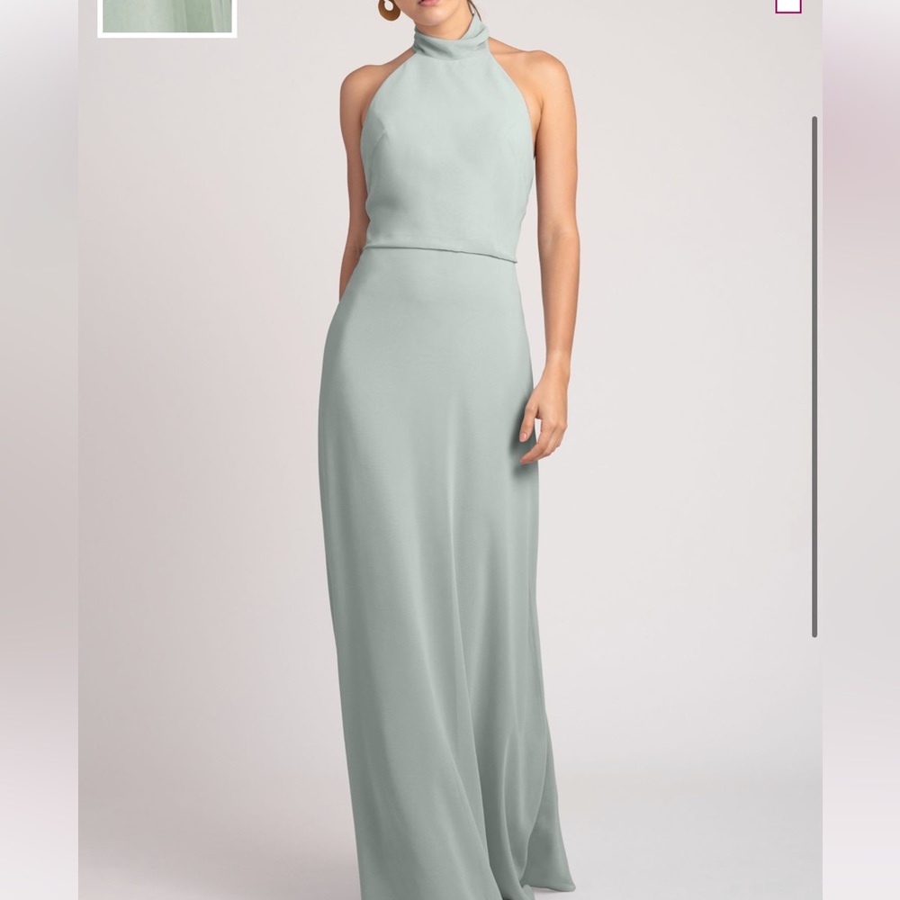 Bella bridesmaid Jenny Yoo Brett dress morning mist